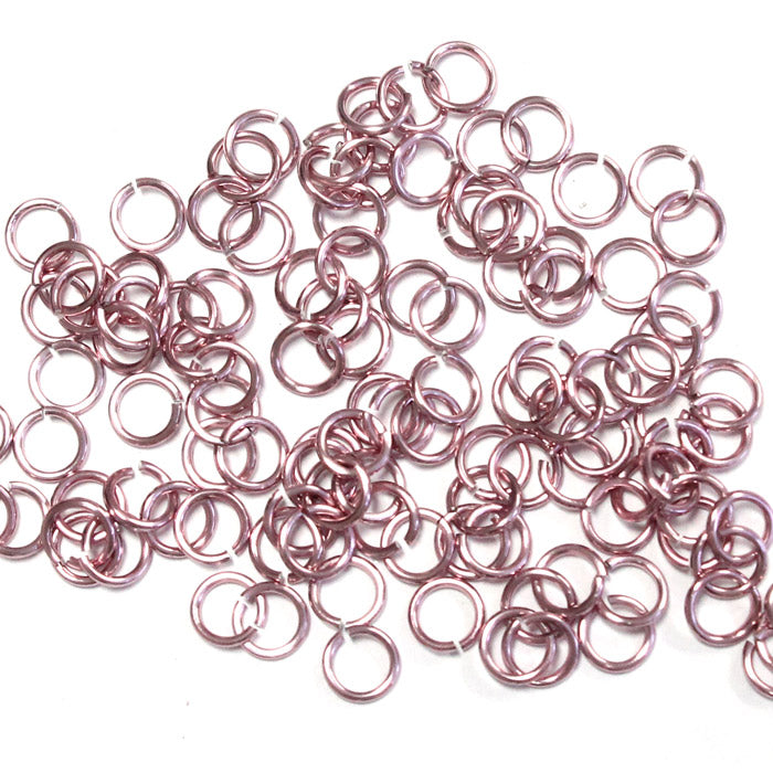SHINY PINK 3.4mm 20 GA Jump Rings