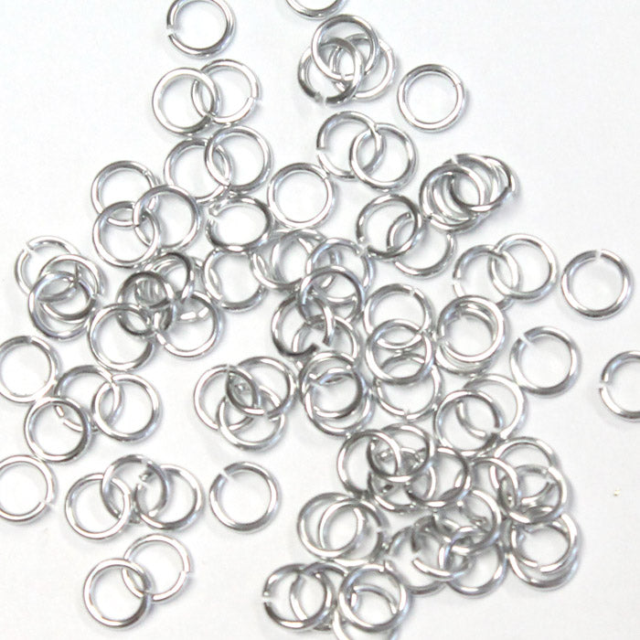 SHINY SILVER 3.4mm 20 GA Jump Rings