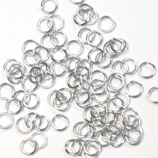 SHINY SILVER 3.4mm 20 GA Jump Rings