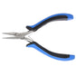 Micro Flat Nose Pliers / precision tip / leaf spring / stainless steel / ergonomic grip handles