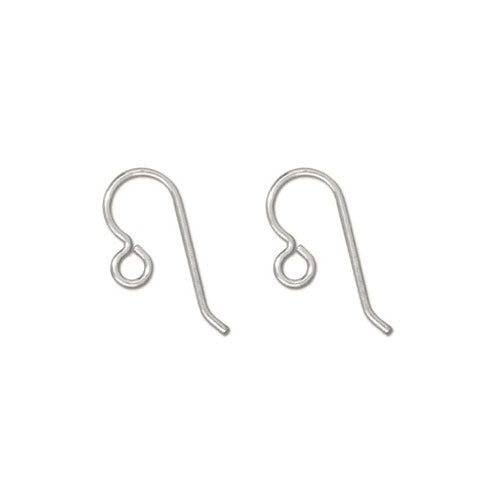 Sterling Silver Hook Earwires / sold by the pair / these ear wires have an open loop for adding charms or pendants