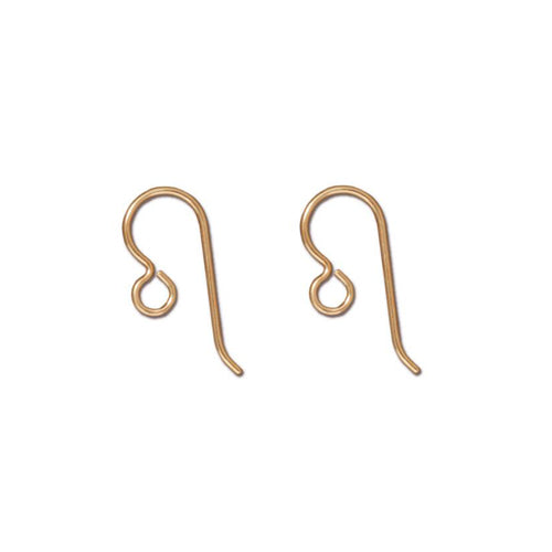 Gold Filled Hook Earwires / sold by the pair / these ear wires have an open loop for adding charms or pendants