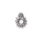 TierraCast Radiant Sun Charm / plated pewter with a white bronze finish / 94-2097-70