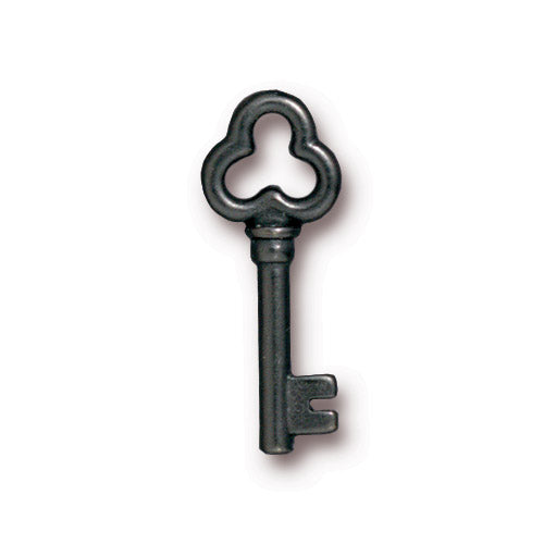TierraCast Key Charm / pewter with a black finish
