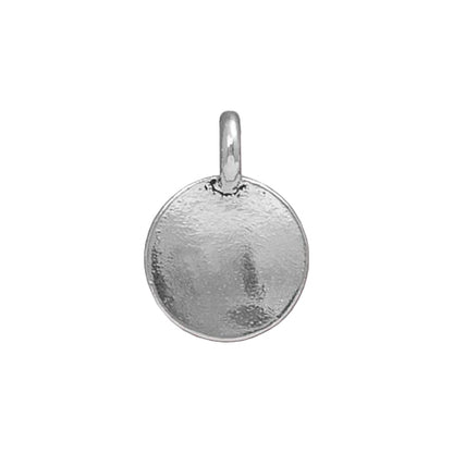 TierraCast Om Charm / pewter with antique silver finish / reverse view