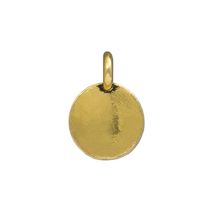 Triple Spiral Charm Antique Gold - Reverse View