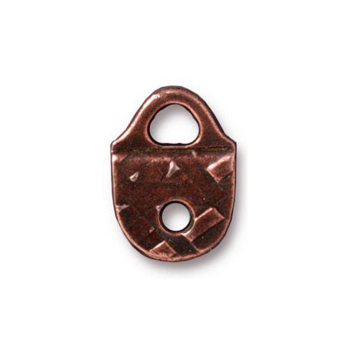 TierraCast R&R Strap Tip Link / pewter with antique copper finish