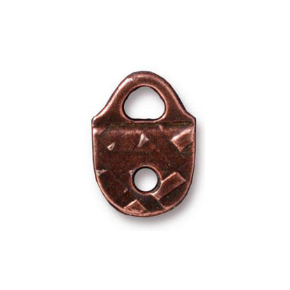 TierraCast R&R Strap Tip Link / pewter with antique copper finish