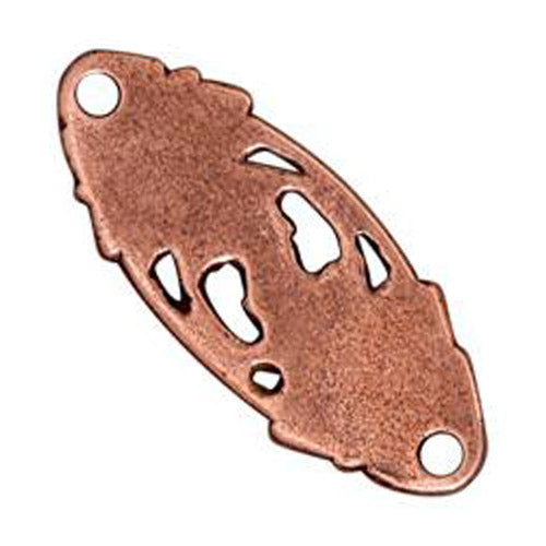 TierraCast Leaf Centerpiece Link / pewter with antique copper finish / reverse view
