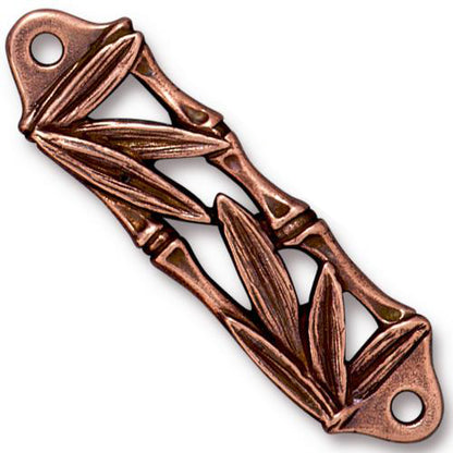 TierraCast Bamboo Centerpiece Link / pewter with antique copper finish