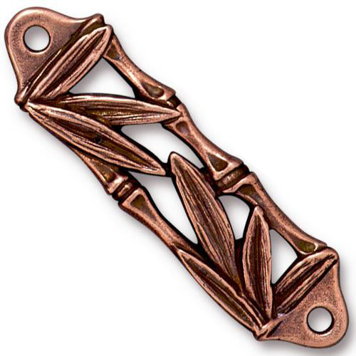 TierraCast Bamboo Centerpiece Link / pewter with antique copper finish