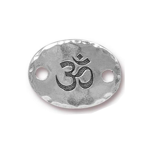 TierraCast Om Link / pewter with antique silver finish