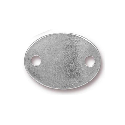 TierraCast Om Link / pewter with antique silver finish / reverse view