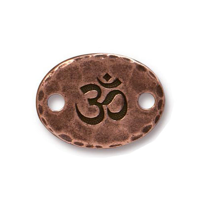 TierraCast Om Link / pewter with antique copper finish