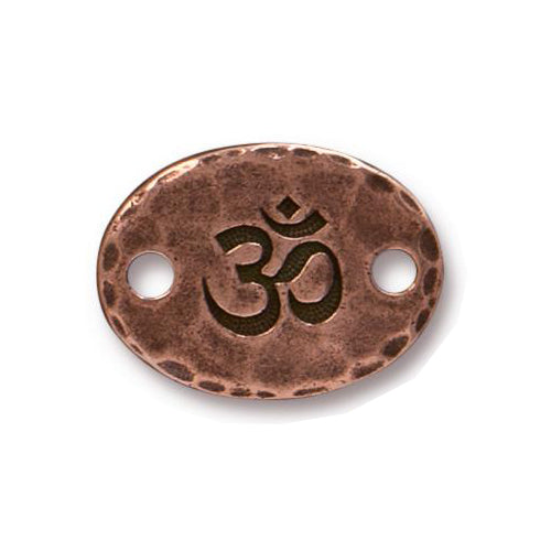 TierraCast Om Link / pewter with antique copper finish