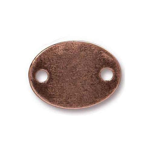 TierraCast Om Link / pewter with antique copper finish / reverse view