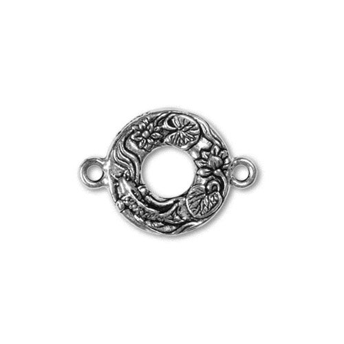 TierraCast Koi Link / pewter with antique silver finish