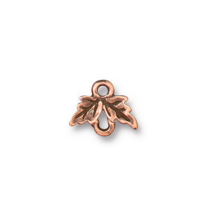 TierraCast Leaf Link / pewter with antique copper finish  / 94-3242-18