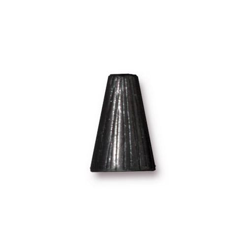 TierraCast Radiant Tall Cone / pewter with a black finish