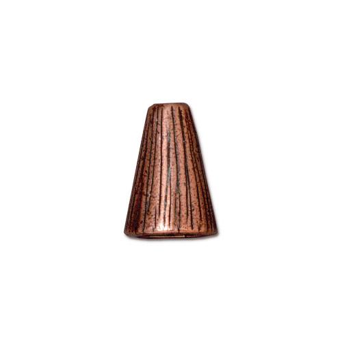 TierraCast Radiant Tall Cone / pewter with antique copper finish