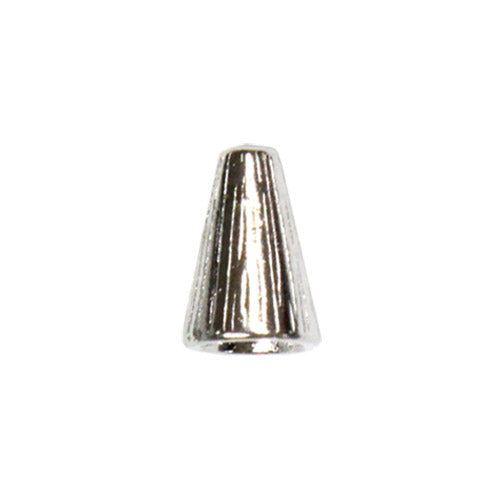TierraCast Radiant Tall Cone / pewter with a bright rhodium finish