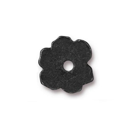 TierraCast Apple Blossom Rivetable Bead / pewter with a black finish / reverse view