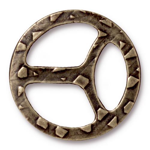 TierraCast Tribuckle for 1/2 inch leather straps / pewter with brass oxide finish