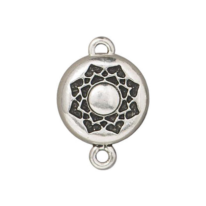 TierraCast Lotus Magnetic Clasp / pewter with antique silver finish