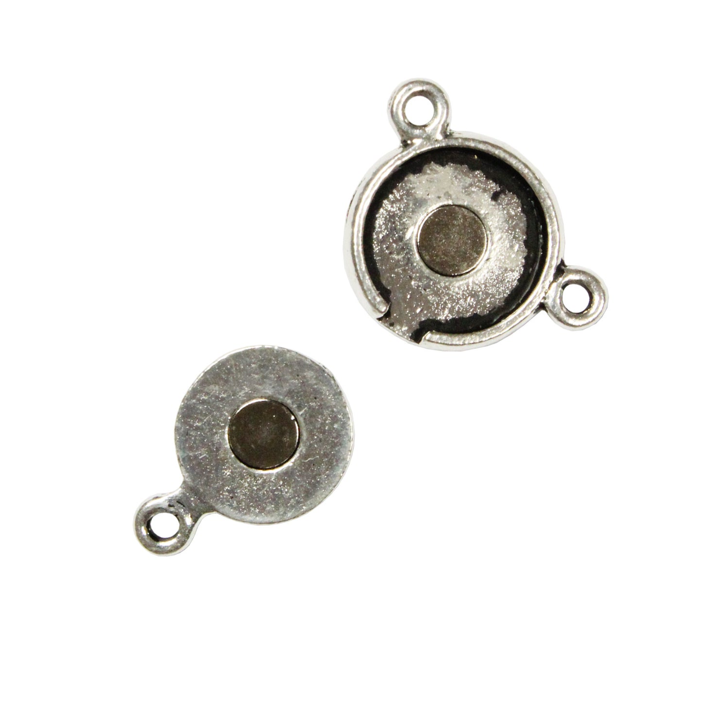 TierraCast Opulence Magnetic Clasp / pewter with antique silver finish / reverse view open