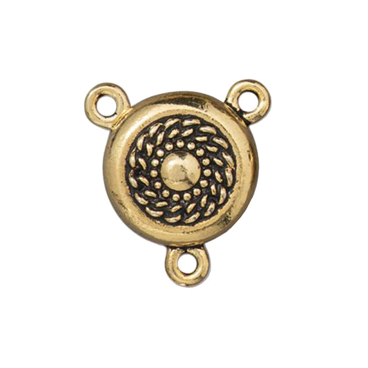 TierraCast Opulence Magnetic Clasp / pewter with antique gold finish