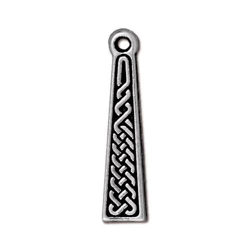 TierraCast Celtic Braid Charm / pewter with antique silver finish / 94-2031-12