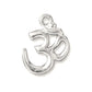 TierraCast 22mm Om Charm / pewter with a bright rhodium finish  / 94-2297-61