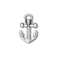 TierraCast Anchor Charm Antique Silver / pewter with a plated finish / 94-2359-12
