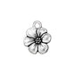 TierraCast Apple Blossom Charm / pewter with antique silver finish  / 94-2372-12