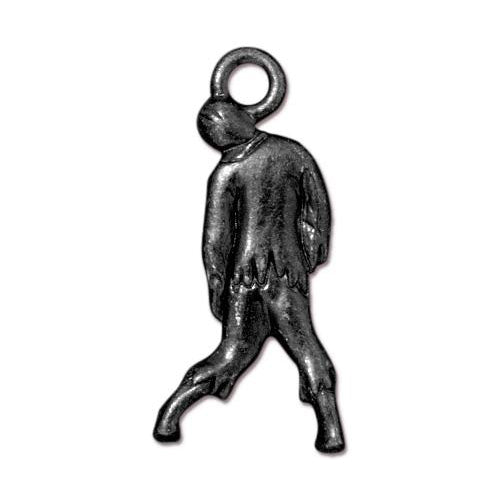 TierraCast Zombie Charm / pewter with a black finish / 94-2382-13