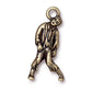TierraCast Zombie Charm / pewter with a brass oxide finish / 94-2382-27