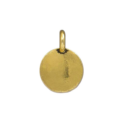 TierraCast Earth Charm / pewter with antique gold finish / 94-2408-26