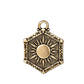 TierraCast Sun & Moon Pendant / pewter with a antique gold finish / 94-2574-26