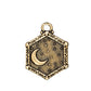 TierraCast Sun & Moon Pendant / pewter with a antique gold finish / 94-2574-26