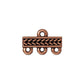 TierraCast Braided 3 To 1 Link / pewter with antique copper finish / 94-3049-18
