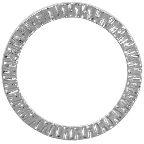 TierraCast 32mm Radiant Ring Link / pewter with a white bronze finish / 94-3112-70