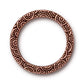 TierraCast 25mm Spiral Ring Link / pewter with antique copper finish  / 94-3133-18
