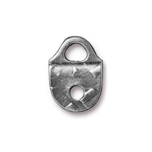 TierraCast R&R Strap Tip Link / pewter with antique finish