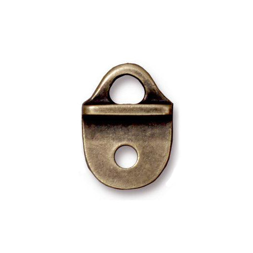 TierraCast R&R Strap Tip Link / pewter with a brass oxide finish  / 94-3159-27
