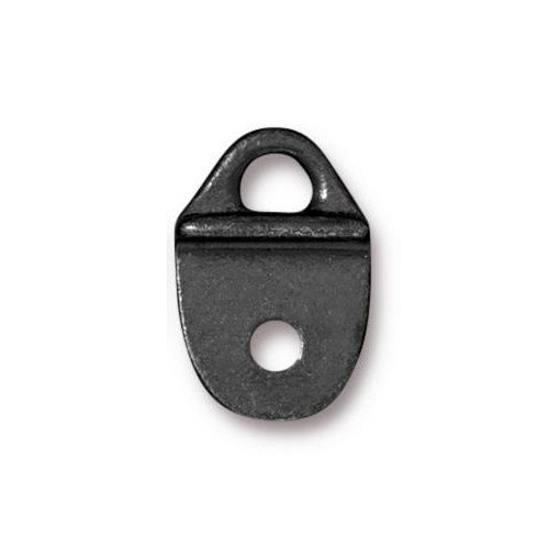 TierraCast Strap Tip Link / pewter with a black finish / 94-3175-13