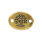 TierraCast Bird In A Tree Link / pewter with antique gold finish  / 94-3186-26