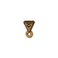 TierraCast Celtic Bail / pewter with antique gold finish / 94-5513-26