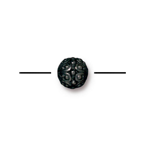 TierraCast Casbah Round Bead / pewter with a black finish / 94-5626-13