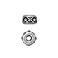 TierraCast 8mm Legend Bead / pewter with antique silver finish / 94-5687-12