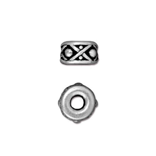 TierraCast 8mm Legend Bead / pewter with antique silver finish / 94-5687-12